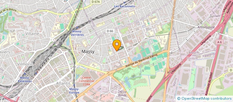 localisation de l'entreprise COUP DE POUCE ASS MAT MASSY à MASSY