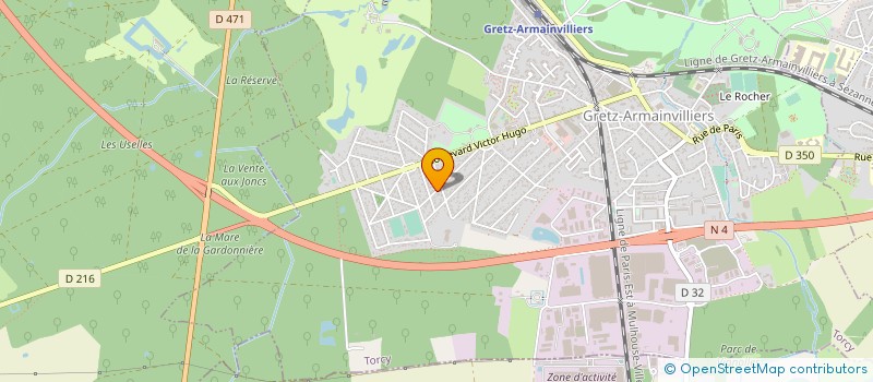 localisation de l'entreprise COUP DE POUCE AU SENEGAL  GRETZ-ARMAINVILLIERS