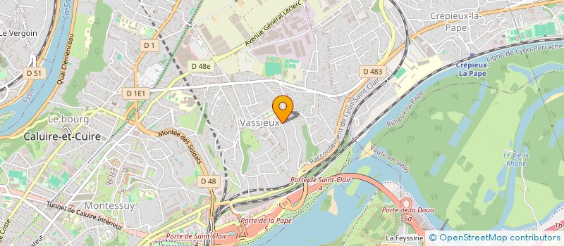 localisation de l'entreprise COUP DE POUCE CALUIRE  CALUIRE-ET-CUIRE