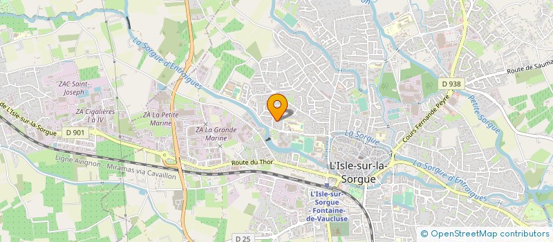 localisation de l'entreprise COUP DE POUCE EN PAYS DE SORGUE à L'ISLE-SUR-LA-SORGUE