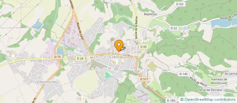 localisation de l'entreprise COUP DE POUCE INFORMATIQUE DE L'ISLE CREMIEU  CREMIEU