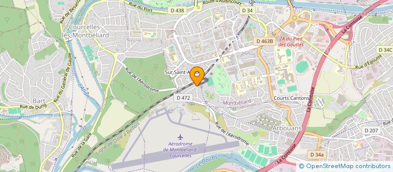localisation de l'entreprise COUP DE POUCE MONTBELIARD  MONTBELIARD