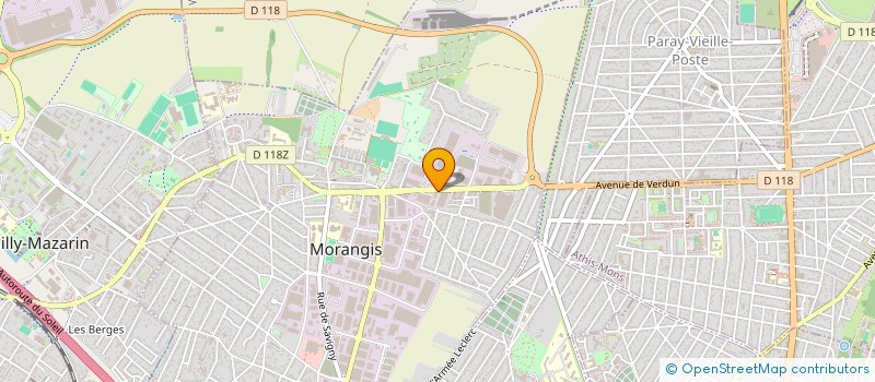 localisation de l'entreprise COUP DE POUCE PARCOURS  MORANGIS