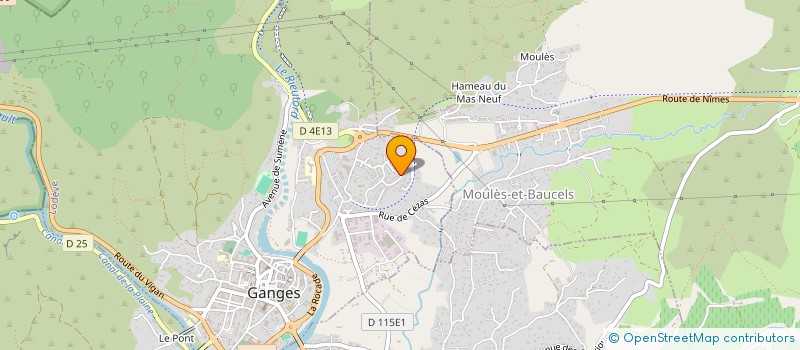 localisation de l'entreprise COUP DE POUCE POUR UN REVE à GANGES