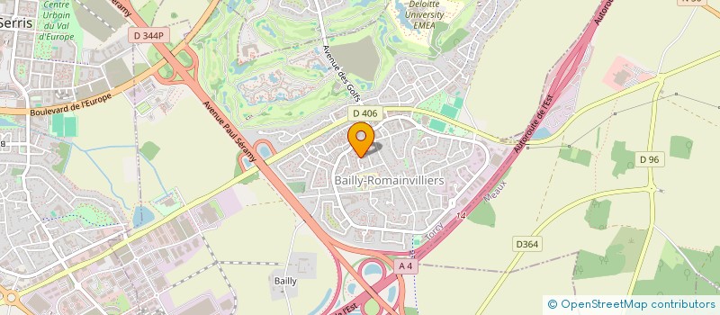 localisation de l'entreprise COUP DE POUCES SERVICES  BAILLY-ROMAINVILLIERS