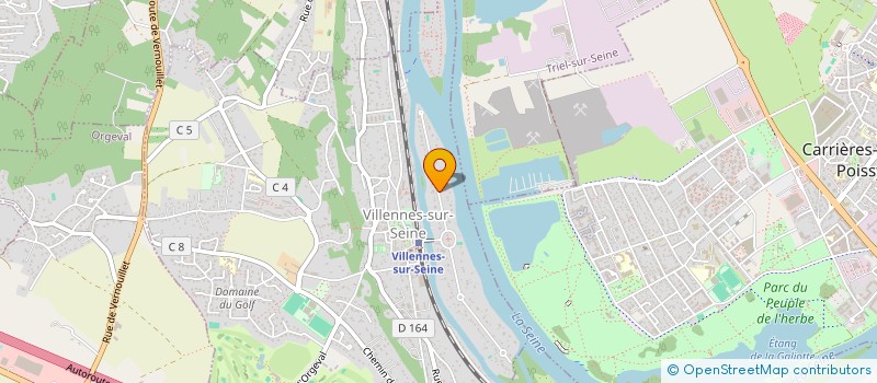 localisation de l'entreprise COUP DE SIROCCO  VILLENNES-SUR-SEINE