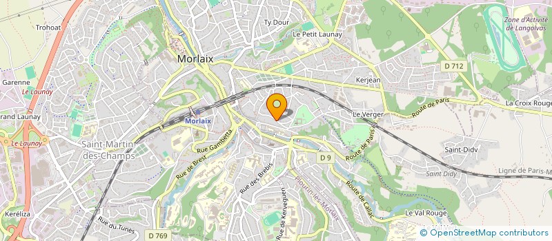 localisation de l'entreprise COUP DE TABAC  MORLAIX