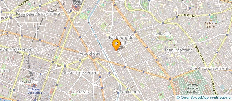 localisation de l'entreprise COUP DE TETE  PARIS