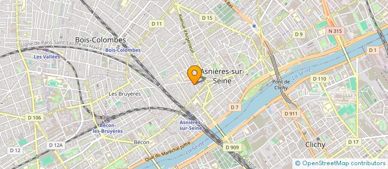 localisation de l'entreprise COUP DE VENT à ASNIERES-SUR-SEINE