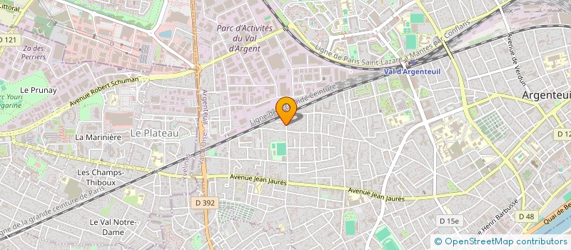 localisation de l'entreprise COUP2COEUR.NET  ARGENTEUIL