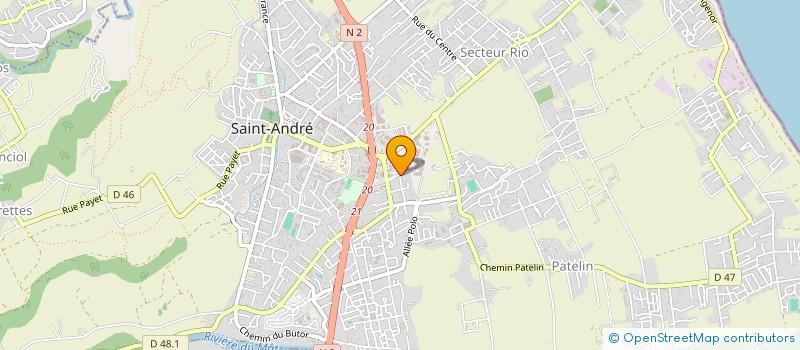 localisation de l'entreprise COUPAMA SOCIETE TRANSPORT BETON à SAINT-ANDRE