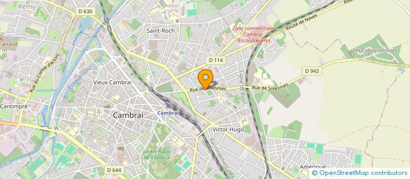 localisation de l'entreprise COUPAT JAMET  CAMBRAI