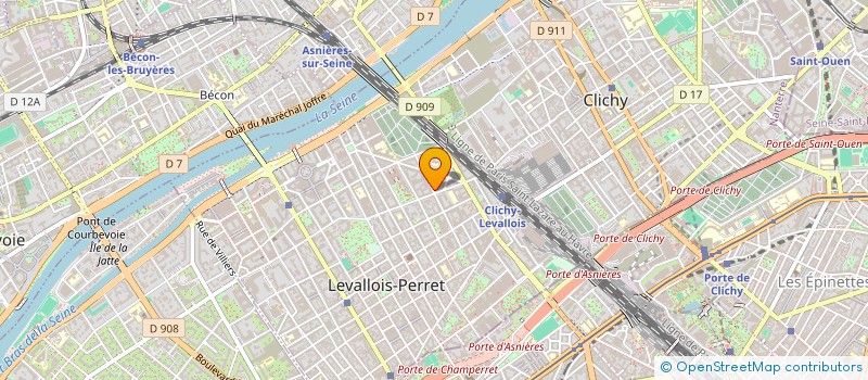 localisation de l'entreprise COUPBIS à LEVALLOIS-PERRET