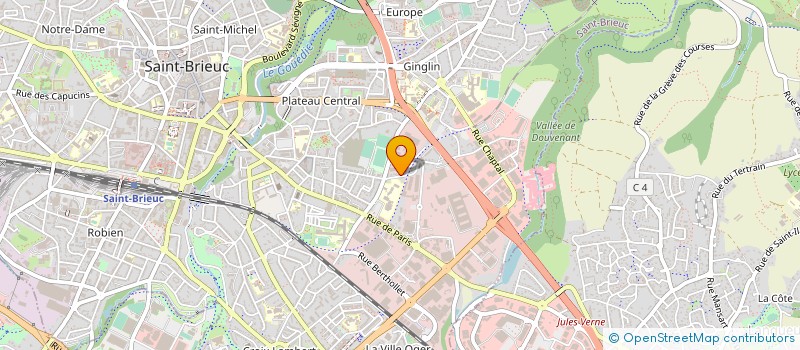 localisation de l'entreprise COUPD'POUCE à SAINT-BRIEUC