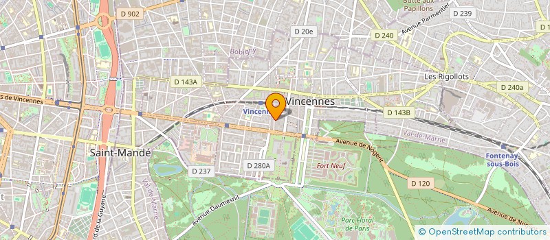 localisation de l'entreprise COUPDECOEUR IMMOBILIER à VINCENNES