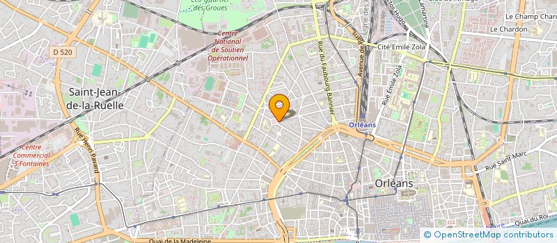 localisation de l'entreprise COUPE ET COIFF SARL à ORLEANS