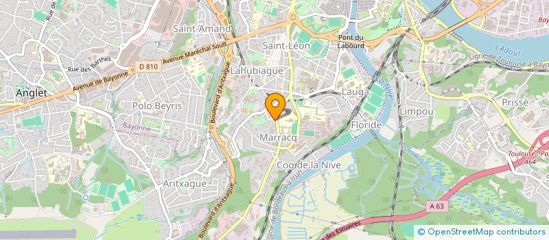 localisation de l'entreprise COUPE ET STYLE à BAYONNE