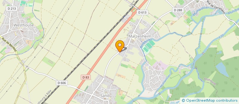 localisation de l'entreprise COUPE ET TIFF  MATZENHEIM