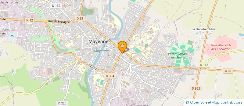 localisation de l'entreprise COUPE FAIM DE MAYENNE  MAYENNE