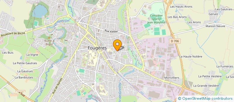 localisation de l'entreprise COUPE PEINTURE  FOUGERES