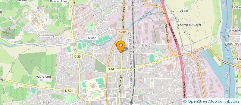 localisation de l'entreprise COUPE RAPIDE CALADOISE  VILLEFRANCHE-SUR-SAONE