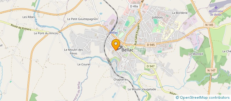 localisation de l'entreprise COUPE-TIF  BELLAC