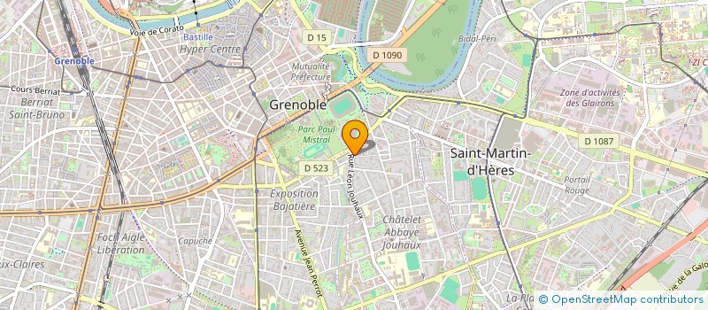 localisation de l'entreprise COUPE TONIC' à GRENOBLE