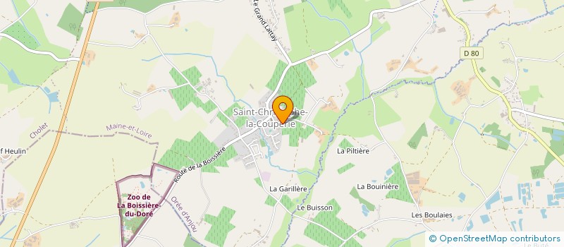 localisation de l'entreprise COUPERIE LOGISTIQUE à OREE-D'ANJOU