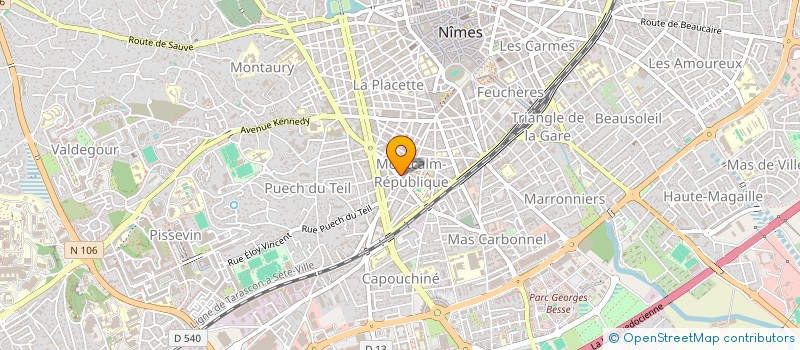 localisation de l'entreprise COUPES LANGUEDOC à NIMES