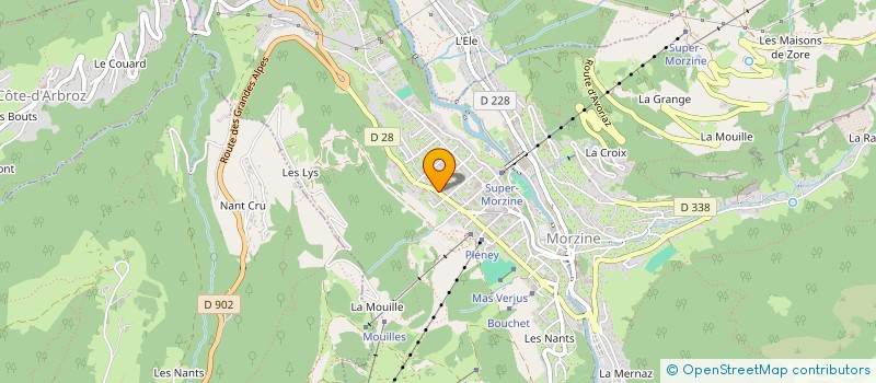 localisation de l'entreprise COUPLAND JULIANE & ANTONY  MORZINE