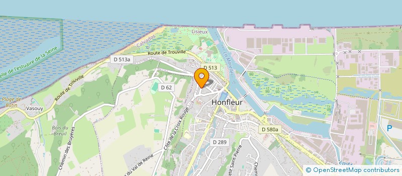 localisation de l'entreprise COUPLE ET FAMILLE DU CALVADOS à HONFLEUR