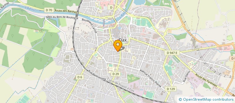 localisation de l'entreprise COUPLES ET FAMILLES DES LANDES à DAX