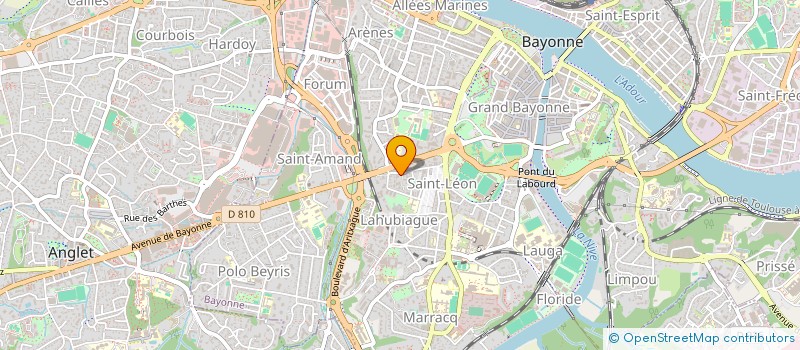 localisation de l'entreprise COUPLES ET FAMILLES DU PAYS BASQUE à BAYONNE