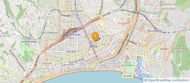 localisation de l'entreprise COUPLINK OFF SHORE à NICE