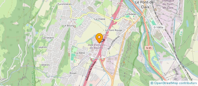 localisation de l'entreprise COUPREX  CLAIX