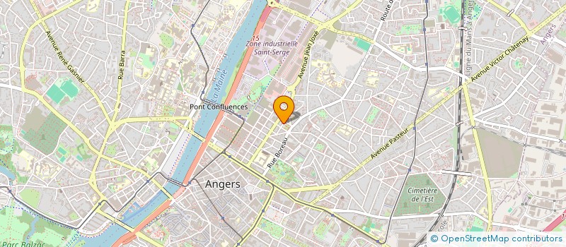 localisation de l'entreprise COUPRY INVESTISSEMENTS à ANGERS