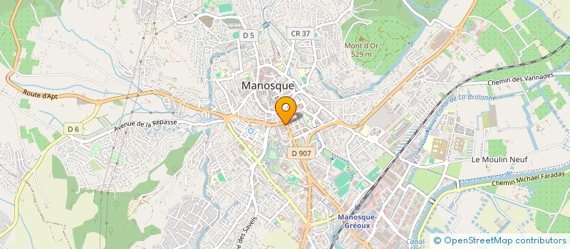 localisation de l'entreprise COUPS DE GRIFFES à MANOSQUE