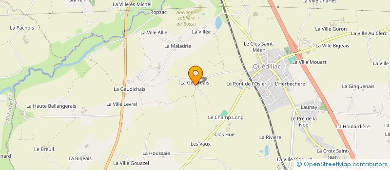 localisation de l'entreprise COUPU  QUEDILLAC