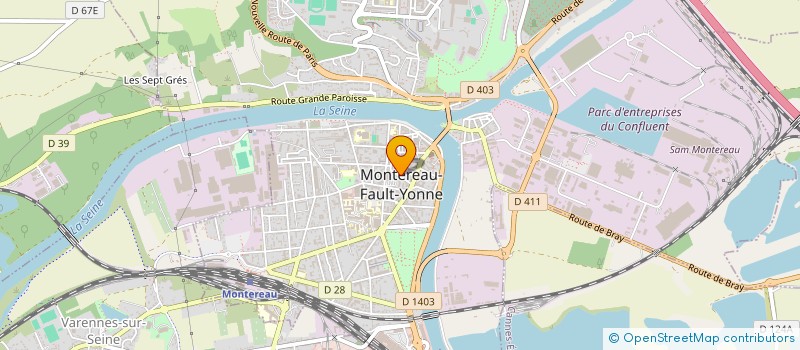 localisation de l'entreprise COUQUARD à MONTEREAU-FAULT-YONNE