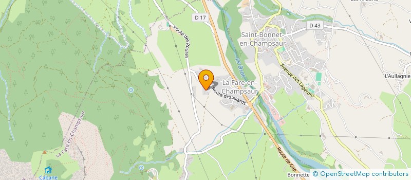 localisation de l'entreprise COUQUETTE  LA FARE-EN-CHAMPSAUR