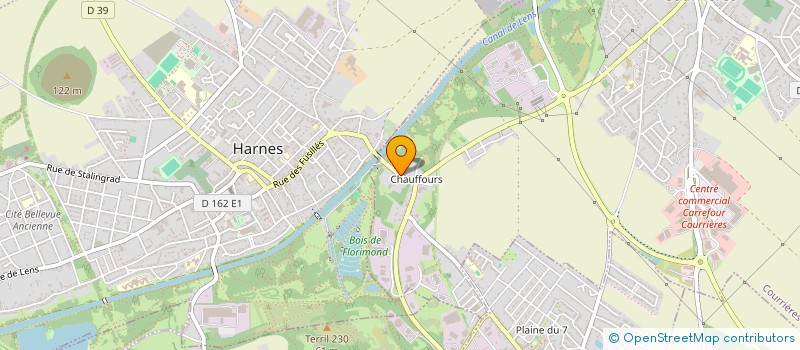 localisation de l'entreprise COUR 62  COURRIERES