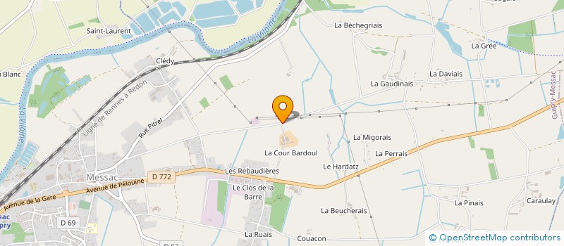 localisation de l'entreprise COUR BARDOUL ENERGIES  GUIPRY-MESSAC