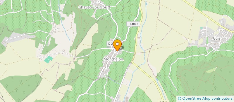 localisation de l'entreprise COUR COGER  MONTHELON