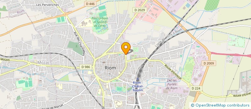localisation de l'entreprise COUR D'APPEL DE RIOM à RIOM