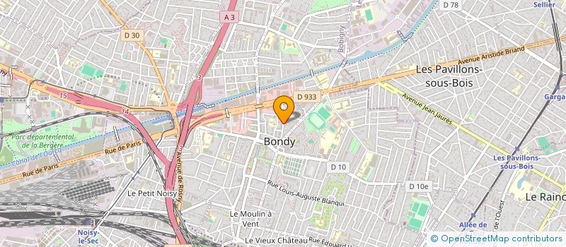 localisation de l'entreprise COUR DES GRANDS BA MAMAN YA PARIS  BONDY