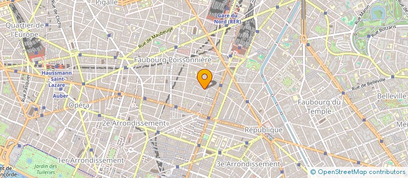 localisation de l'entreprise COUR DU SUD OUEST  PARIS