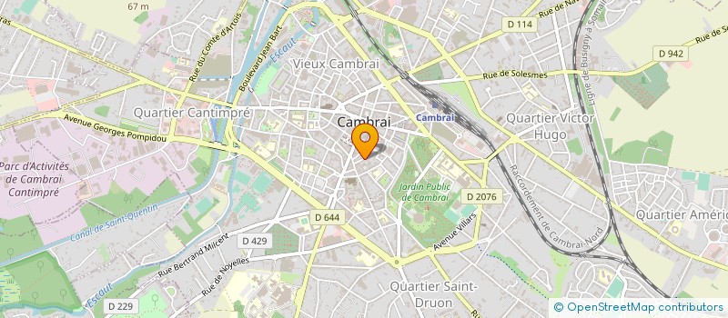 localisation de l'entreprise COUR MACADAM ENVIRONNEMENT à CAMBRAI