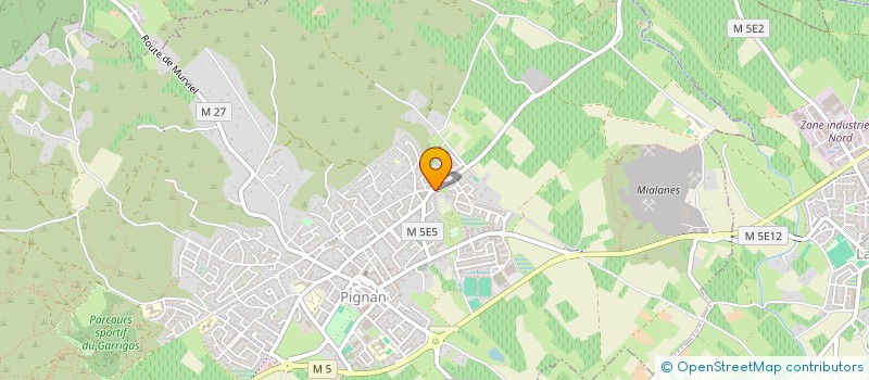 localisation de l'entreprise COUR.ME.CA.  PIGNAN