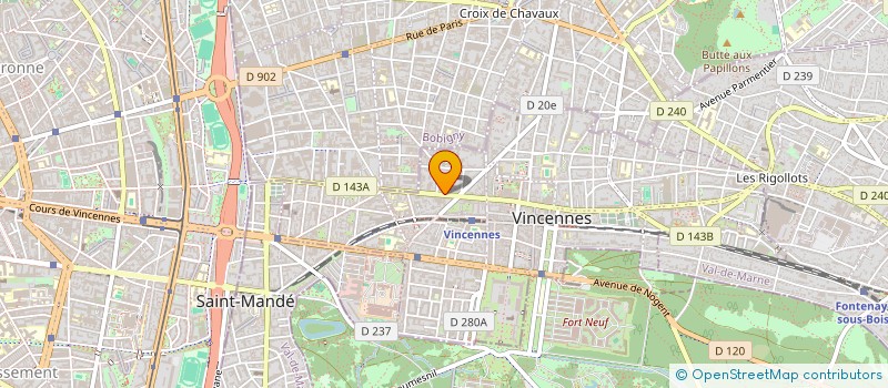 localisation de l'entreprise COUR SEDAINE à VINCENNES