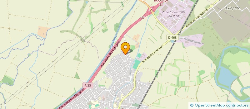 localisation de l'entreprise COUR VERTE  HERRLISHEIM